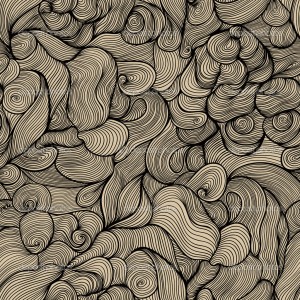 Bright seamless abstract hand-drawn pattern, waves background. Can be used for wallpaper, pattern fills, web page, surface textures. Endless skin for gadgets desktop. Modern psychedelic design.