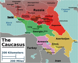 The Caucasus Map