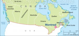 Montreal, Quebec, Canada location map