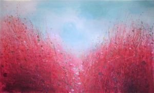 Red Path Sandy Dooley United Kingdom Painting Size: 43.3 H x 70.9 W x 1.3 in