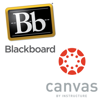 Blackboard and Canvas Logos