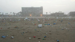 Photo of South Padre Island after Spring Break